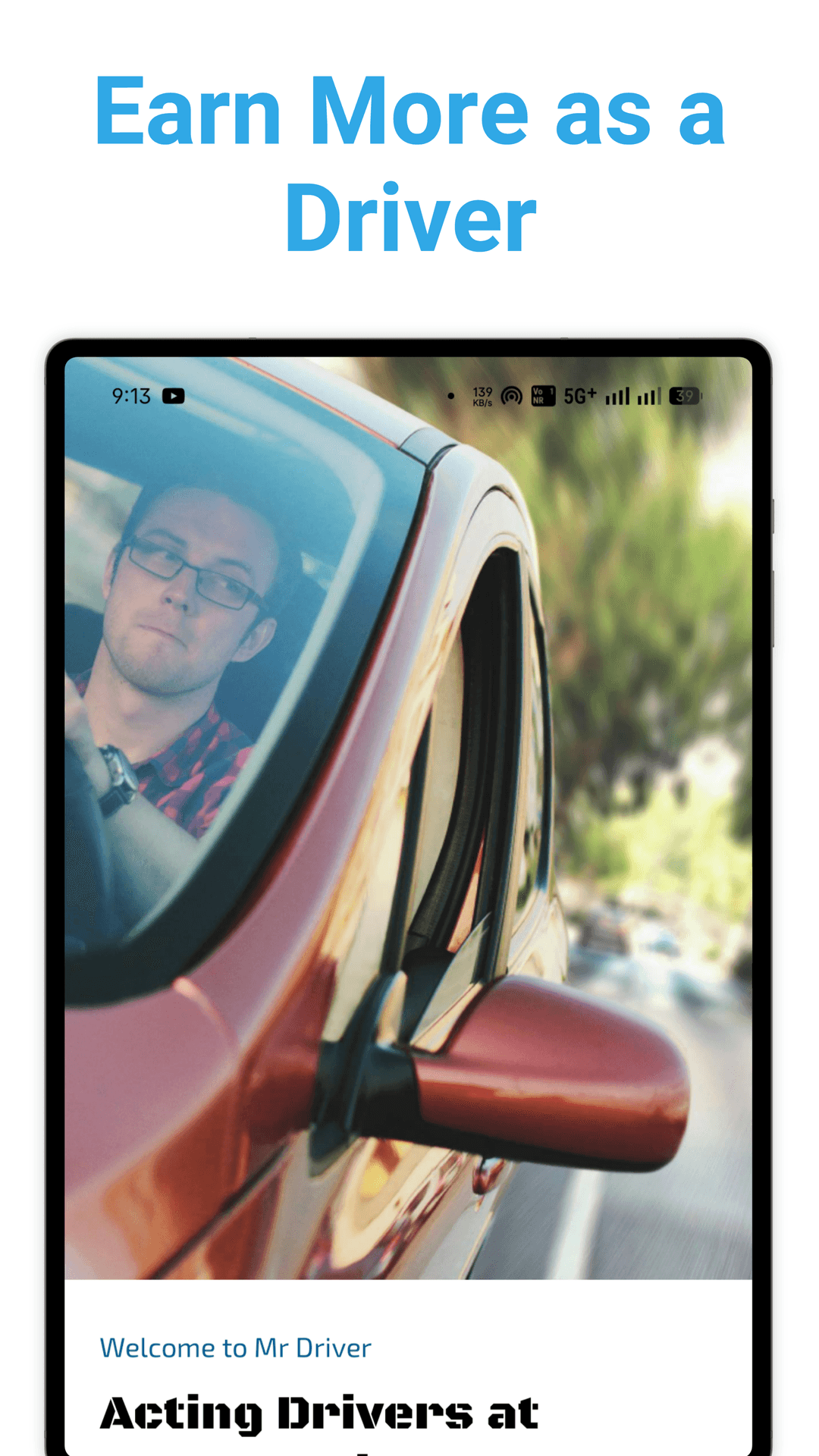 Driver booking experience